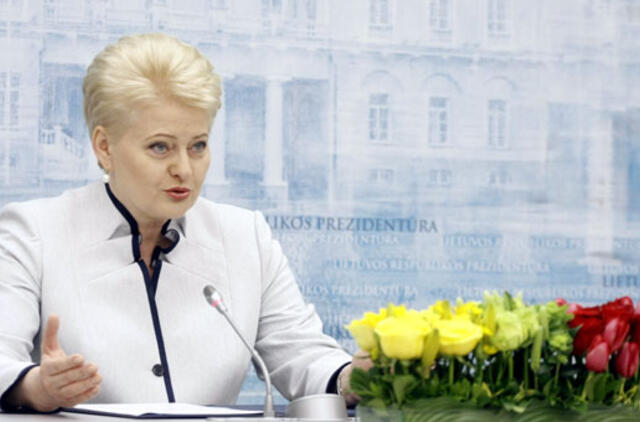 Prezidentė: Rusijos invazija kelia grėsmę Ukrainos išlikimui ir tarptautinei taikai