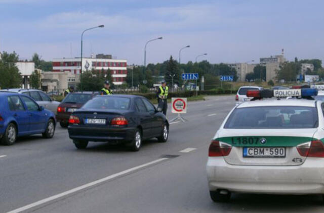 Reido metu tikrino vairuotojų blaivumą