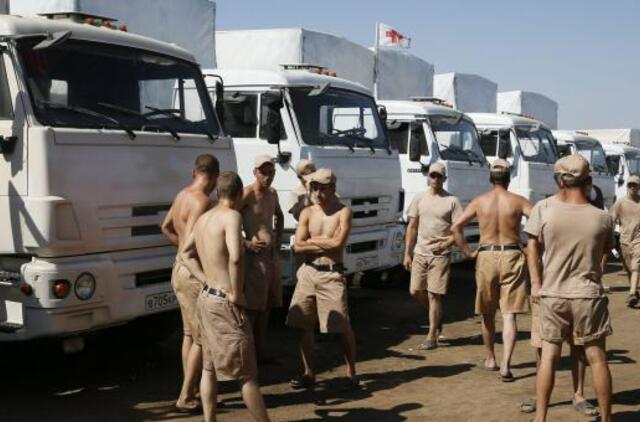 Ukrainos žvalgyba: Rusijos humanitarinį konvojų lydi persirengę kariškiai