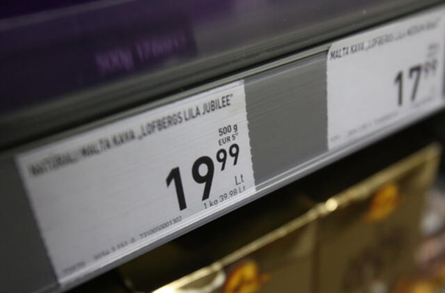 Apie 10 proc. įmonių nurodė netikslias kainas, konvertuotas į eurus