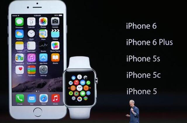 "Apple" pristatė išmanųjį laikrodį ir didesnį "iPhone"