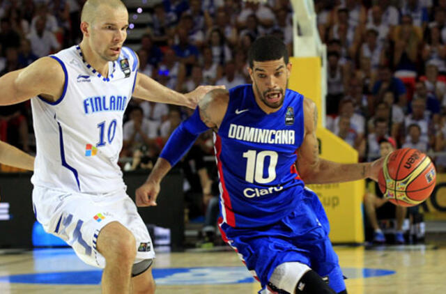 Dominikos Respublika pasaulio krepšinio čempionate nugalėjo Suomiją