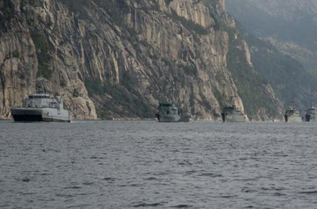 Lietuvos karininko vadovaujamas NATO junginys lankėsi Norvegijos uoste