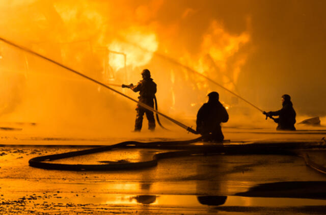 Sudegę presuoti šiaudai bendrovei pridarė 34 tūkst. litų nuostolių