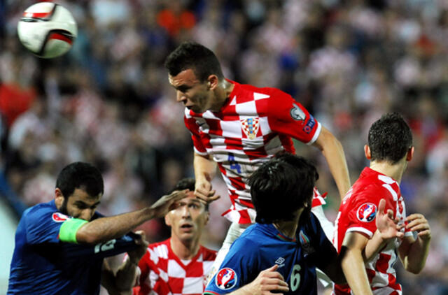 Europos futbolo čempionato atrankoje kroatai nepasigailėjo Azerbaidžano