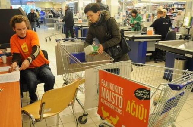 Klaipėdiečiai aktyviai aukojo "Maisto bankui"