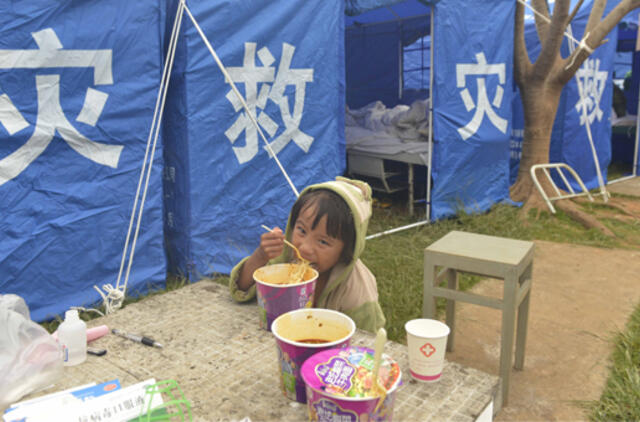 Pietvakarių Kinijoje per žemės drebėjimą žuvo žmogus