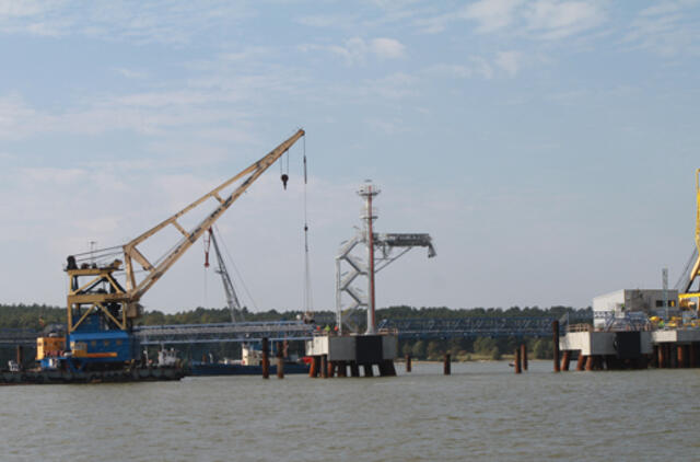 SGD terminalo krantinė paruošta švartavimui