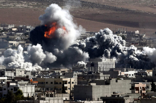 Sirijos karinės oro pajėgos suintensyvino antskrydžius prieš kovotojus