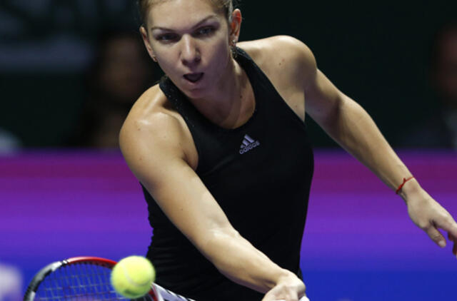 Tenisininkė Simona Halep Singapūre sutriuškino pirmąją pasaulio raketę