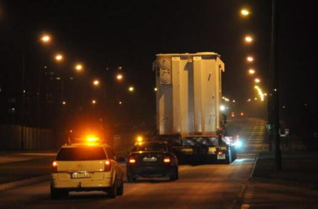 „NordBalt" transformatoriai gabenami iš uosto