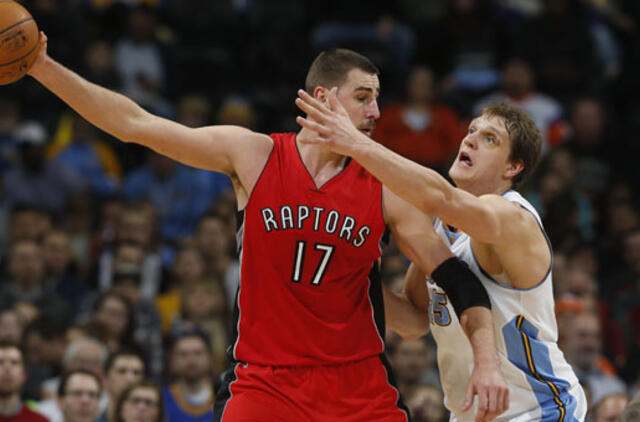 "Raptors" su Jonu Valančiūnu iškovojo pergalę Denveryje