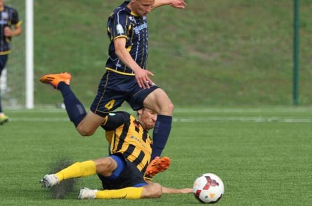 Klaipėdiečio įvartis į latvių vartus