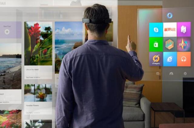 "Microsoft" pristatė naujos kartos "Windows 10" sistemą ir holograminį kompiuterį