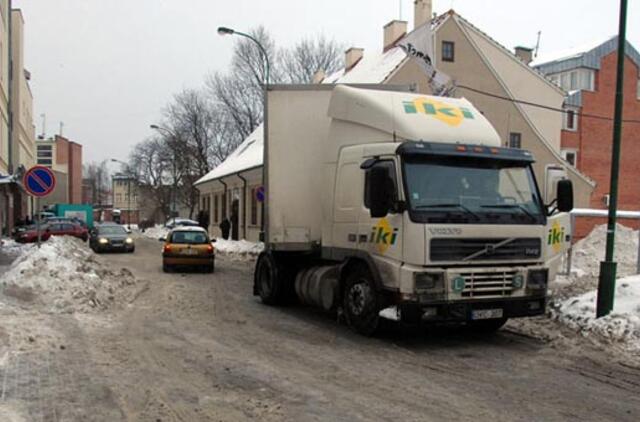 Parduotuvių savininkams - rekomendacijos dėl transporto