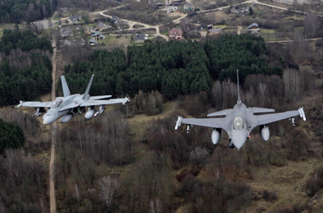 Pernai NATO naikintuvai dėl Rusijos veiksmų į orą kilo daugiau kaip 400 kartų