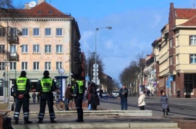 Policijos gretas retina ir strateginis objektas