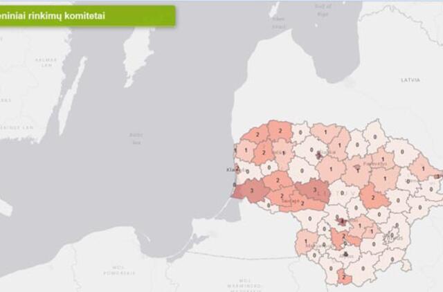 Rinkimų komitetai - jau žemėlapyje