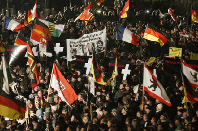 Vokietijos miestuose rengiami protestai prieš islamizaciją