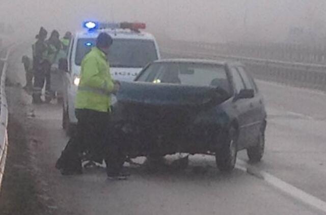 Ant Minijos tilto čekas sukėlė avariją