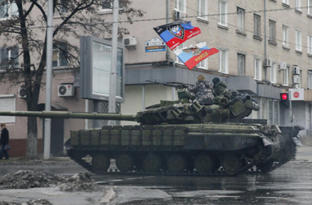 Separatistų lyderis skelbia mobilizaciją Donbase