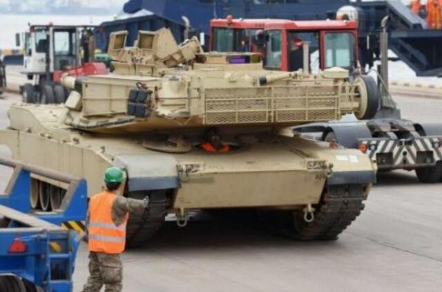 Į Rygą atplukdytas krovinys iš JAV turėtų "atgrasytų Rusijos agresiją"