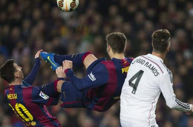 Ispanijos futbolo grandų akistatoje - "Barcelona" pergalė