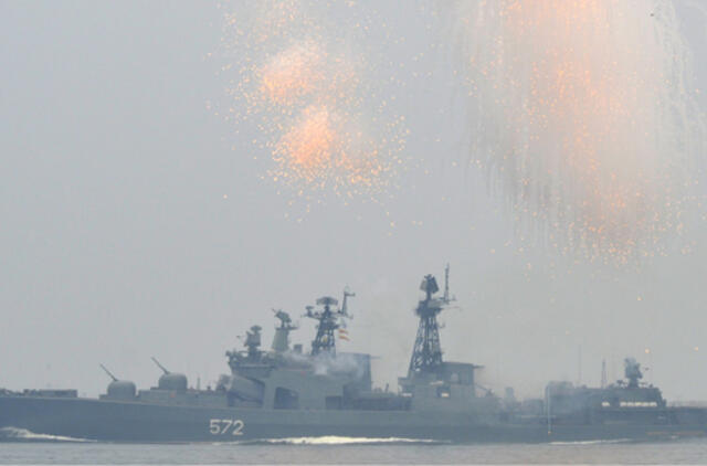 Netoli Latvijos pastebėtas Rusijos karinis laivas