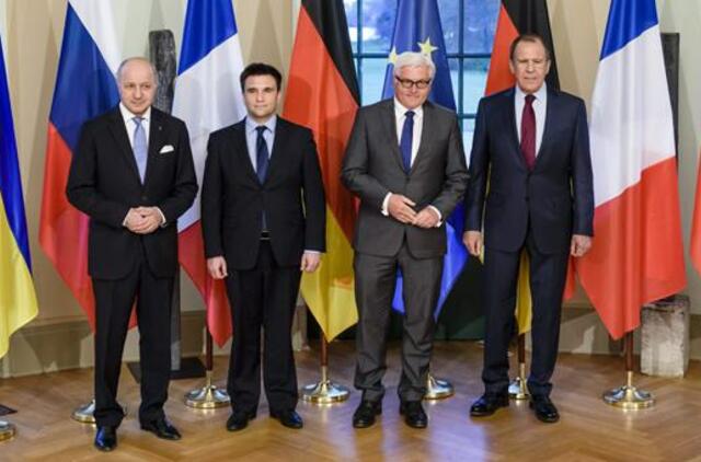 "Normandijos ketverto" užsienio reikalų ministrai ragino nutraukti mūšius Rytų Ukrainoje