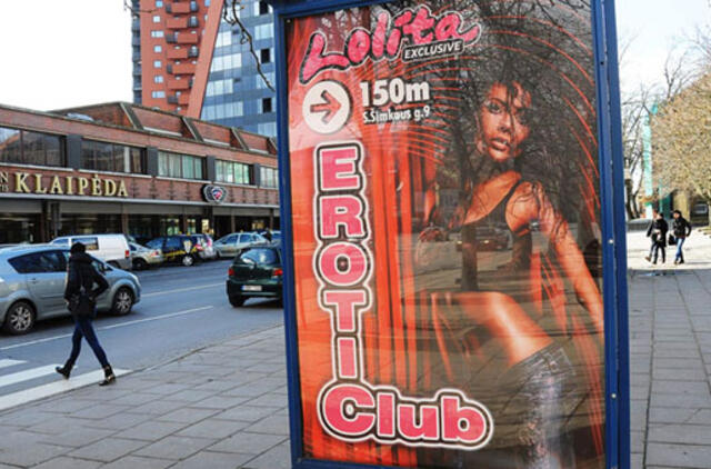 Striptizo klubų reklamos žaloja vaikus?