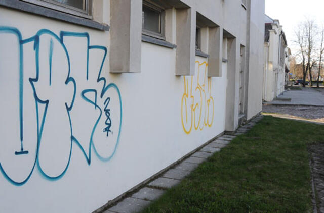 Terliai "papuošė" bibliotekos pastatą