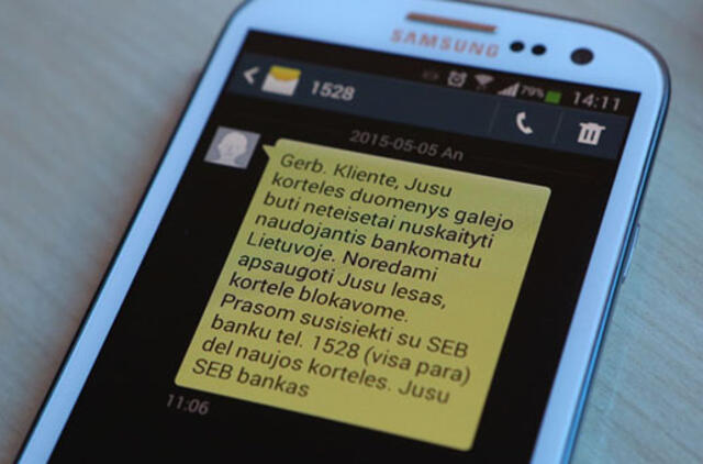 Į banko korteles nusitaikė sukčiai