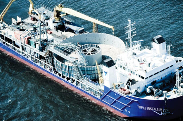 Netrukus ant Baltijos jūros dugno bus paguldyti paskutiniai 50 km "NordBalt" kabelio