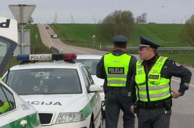 Po skaudžios avarijos - policijos reidas