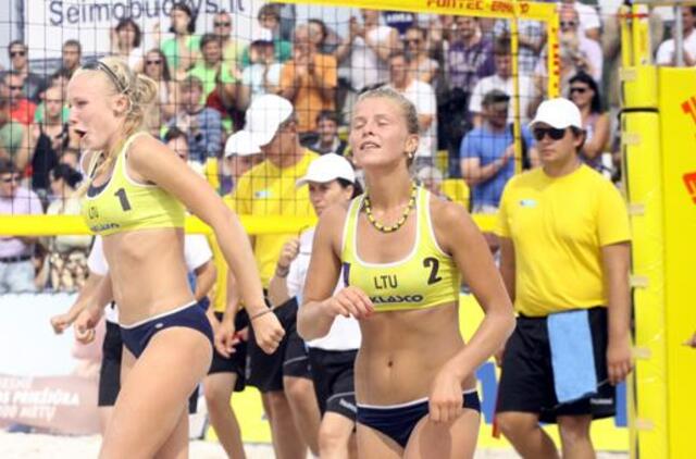 Lietuvos paplūdimio tinklininkės pateko į Europos žaidynių aštuntfinalį