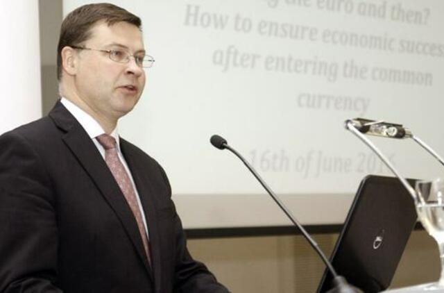 Valdis Dombrovskis: tvarus augimas neįmanomas be fiskalinės drausmės