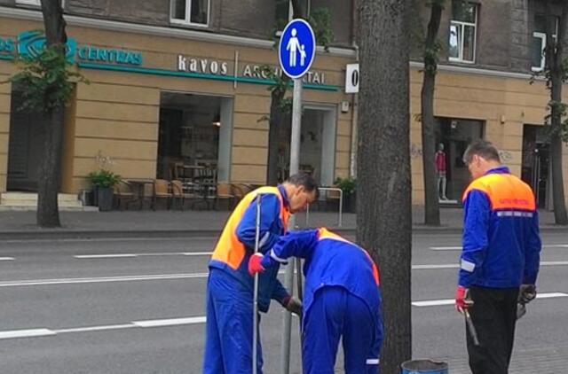 Herkaus Manto gatvė: daugiau ženklų dviratininkams