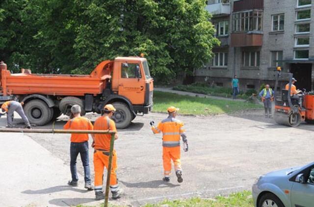 Kiemą pavyko suremontuoti tik padedant policininkams