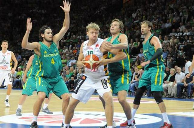 Lietuvos krepšininkai laimėjo rungtynes su australais