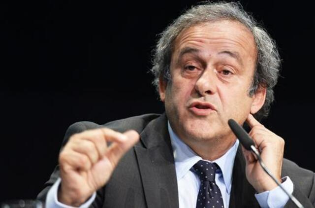 UEFA vadovas Mišelis Platini sieks tapti Džozefo Blaterio įpėdiniu