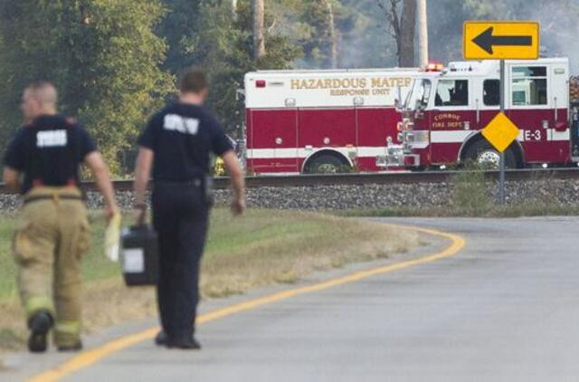 JAV: chemijos įmonėje Teksase kilo didelis gaisras