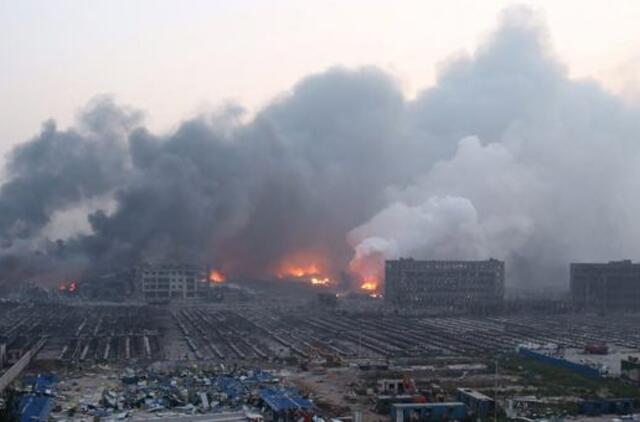 Kinija: sprogusiame sandėlyje galėjo būti laikomos labai nuodingos medžiagos