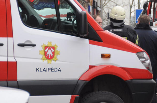 Klaipėdoje padegtas automobilis?