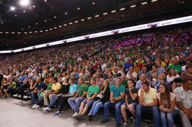 Lietuvos rinktinę į Europos čempionatą palydėjo rekordinis "Mes už Lietuvą!"