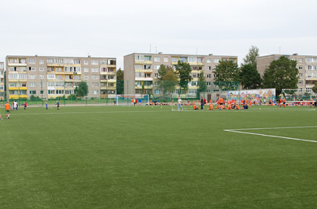 Naujos aikštelės pradžiugins jaunuosius futbolininkus