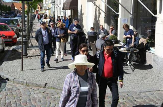 Vėsoka vasara turistų Klaipėdoje neišbaidė