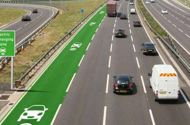 Britanijos keliai tiek energiją elektromobiliams