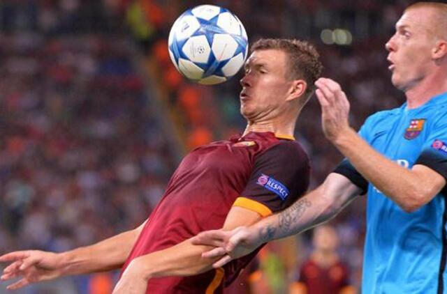 "FC Barcelona" futbolininkai sužaidė lygiosiomis su "AS Roma"