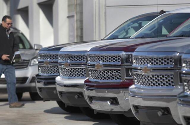 "General Motors" pardavimų apimtys rugpjūtį sumenko