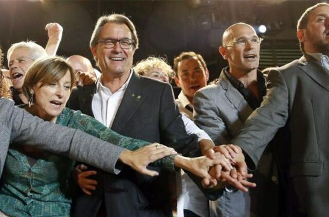 Katalonijos regiono rinkimus laimėjo už nepriklausomybę esančios politinės jėgos